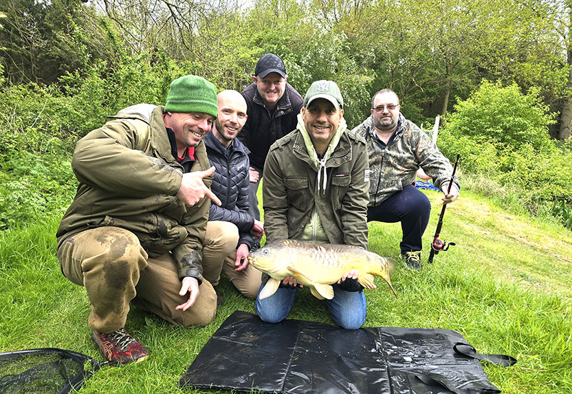 Group of men on an angling trip