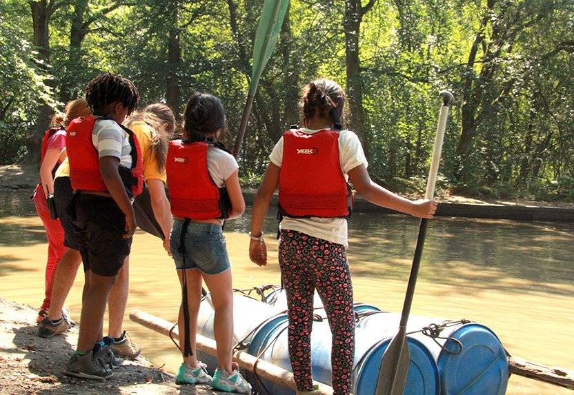 Free to Be Kids - preparing to launch a raft