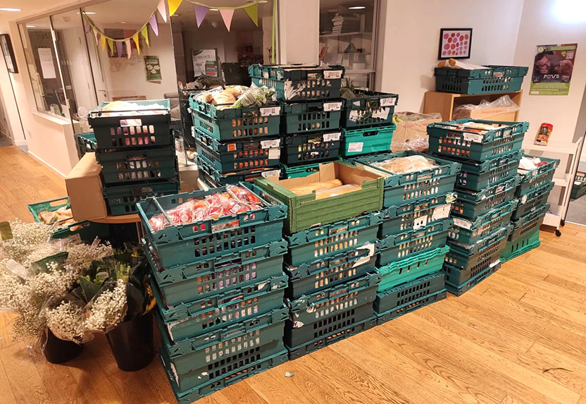 Goodies food ready to leave the depot