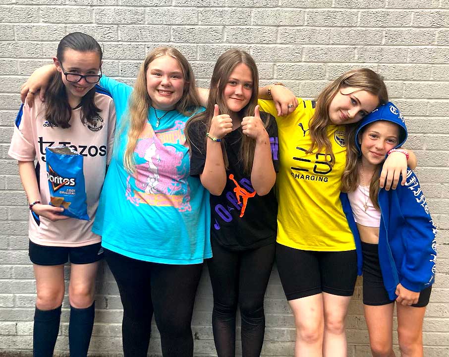Group of young people from Know Your Worth, partner with IF Trust