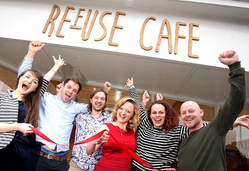 Celebrating the opening of the REfUSE Cafe